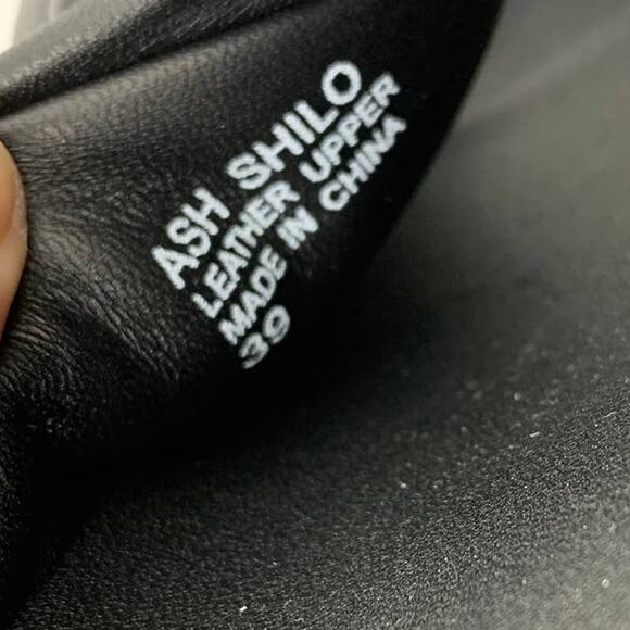 ASH Shilo Leather Platform Chunky Slide Sandal Womens Black US 8 - Picture 9 of 12